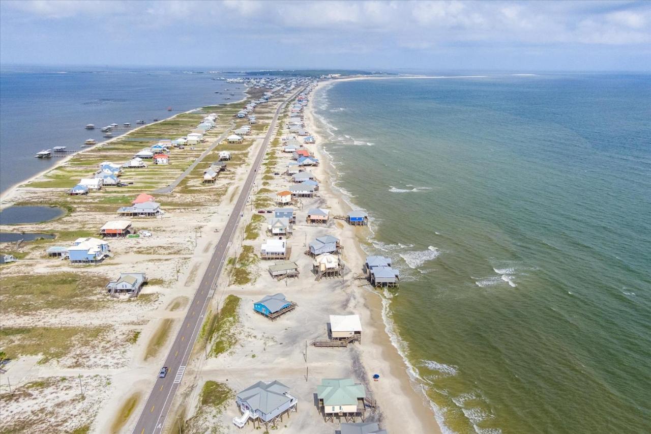 Knee Deep - Amazing Beach Cottage Locates On Sugar White Sands, Great Gulf And Bay Views, Home Dauphin Island Luaran gambar