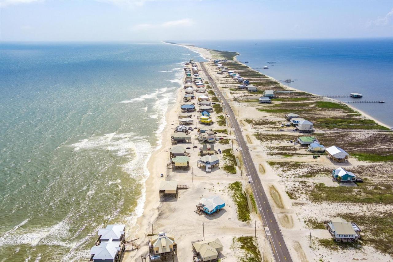 Knee Deep - Amazing Beach Cottage Locates On Sugar White Sands, Great Gulf And Bay Views, Home Dauphin Island Luaran gambar
