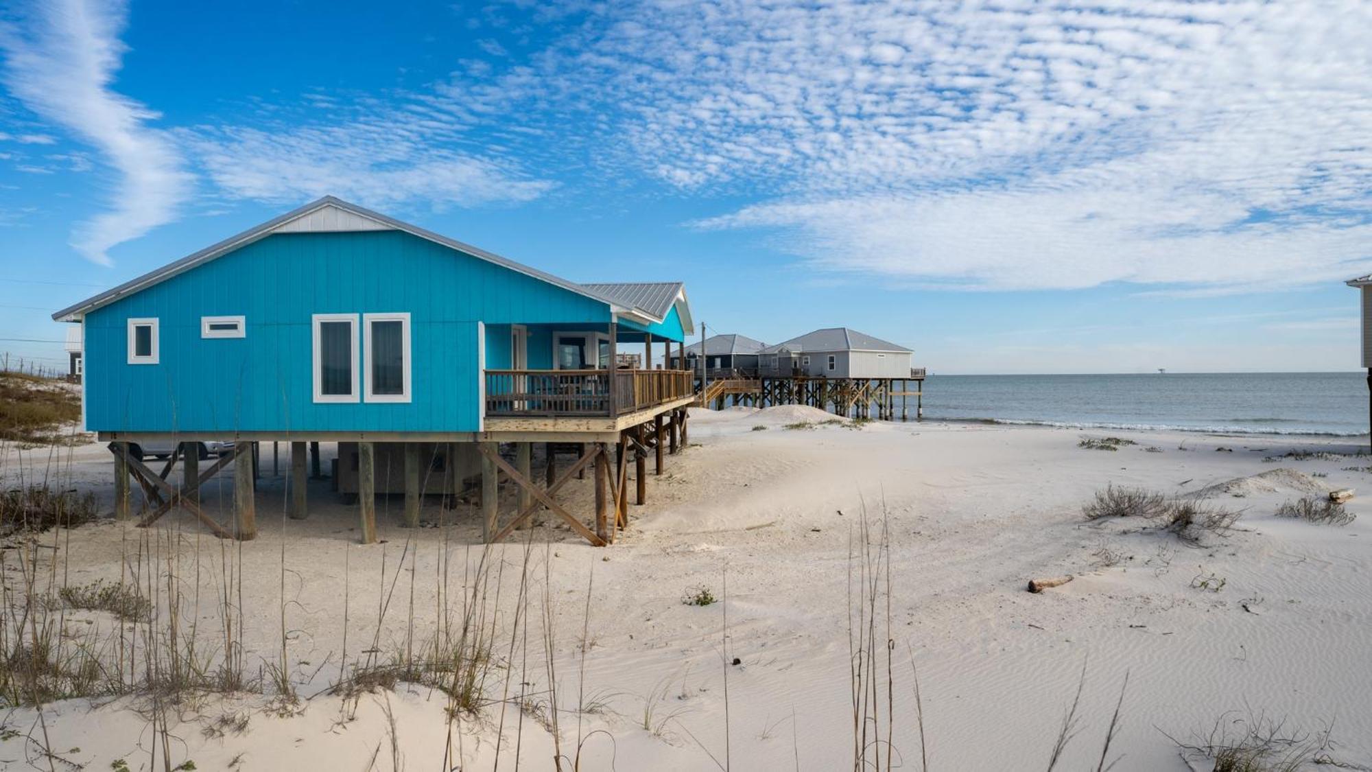 Knee Deep - Amazing Beach Cottage Locates On Sugar White Sands, Great Gulf And Bay Views, Home Dauphin Island Luaran gambar